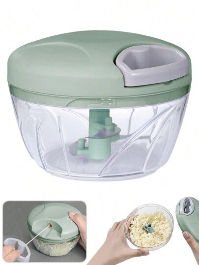 1 Pc Stylish Manual Food Chopper - Enhances Kitchen Functionality