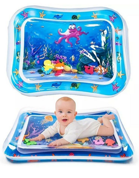 Inflatable Baby Water Play Mat Multicolor 26.5x20"