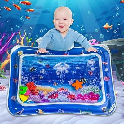 Inflatable Baby Water Play Mat Multicolor 26.5x20"