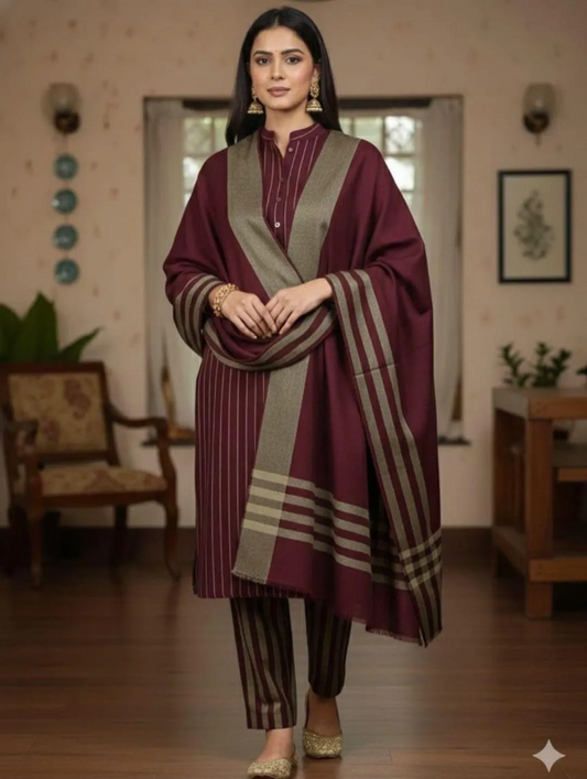 3 Pcs Women's Unstitched Printed Suit